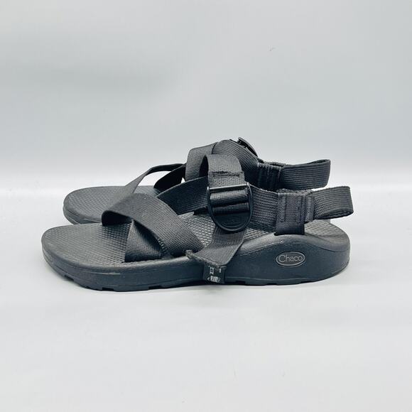 Chaco Sandals Mens 10 Black Adjustable Strap Slip On Sport Hiking Outdoor Shoes main image 5